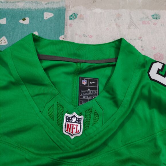 Philadelphia Eagles Kelly Jason Kelce Game #62 Green Jersey - Picture 6 of 9